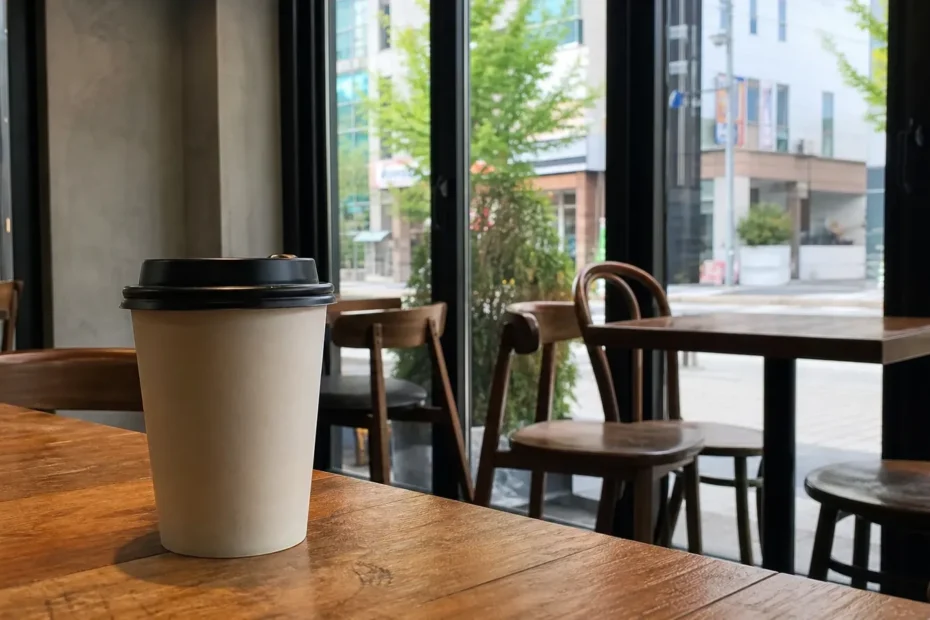 서면 지역 cafe 방문 전 확인사항을 소개하는 사실적인 참고 이미지