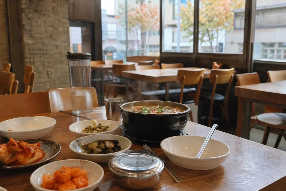 서면 지역 restaurant 방문 전 확인사항을 소개하는 사실적인 참고 이미지