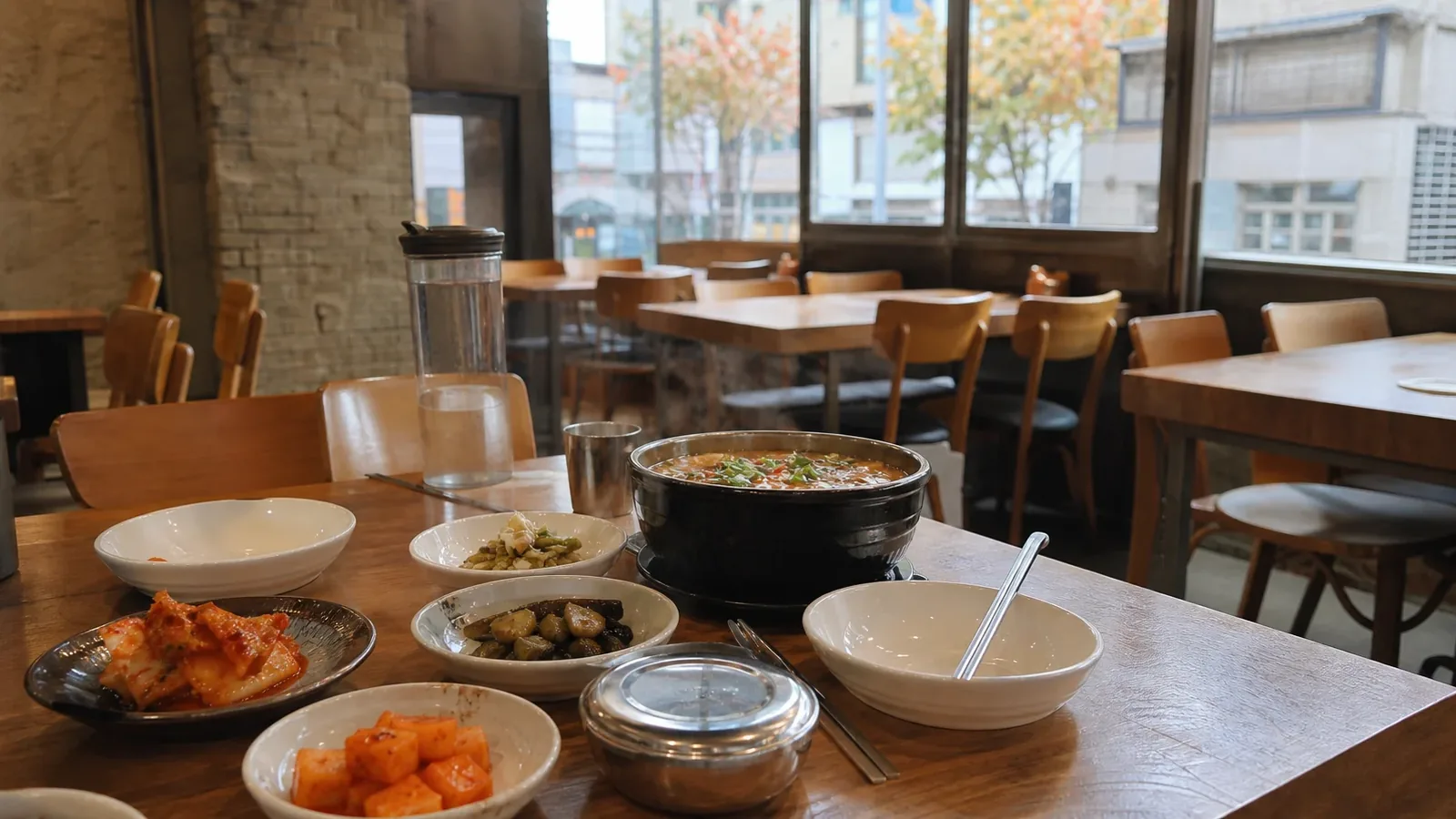 서면 지역 restaurant 방문 전 확인사항을 소개하는 사실적인 참고 이미지